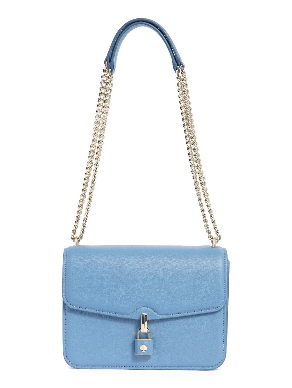 NWT! Kate Spade New York Locket Small Grain Leather Shoulder Bag in Manta Blue